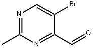 5-溴-2-甲基嘧啶-4-甲醛 结构式