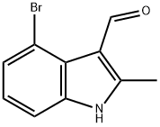 1H-Indole-3-carboxaldehyde, 4-bromo-2-methyl- 结构式