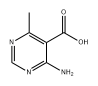 4-氨基-6-甲基嘧啶-5-羧酸 结构式