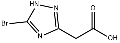 1H-1,2,4-Triazole-3-acetic acid, 5-bromo- 结构式