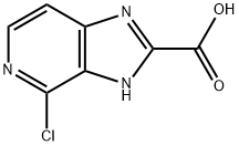 4-氯-1H-咪唑并[4,5-C]吡啶-2-甲酸 结构式