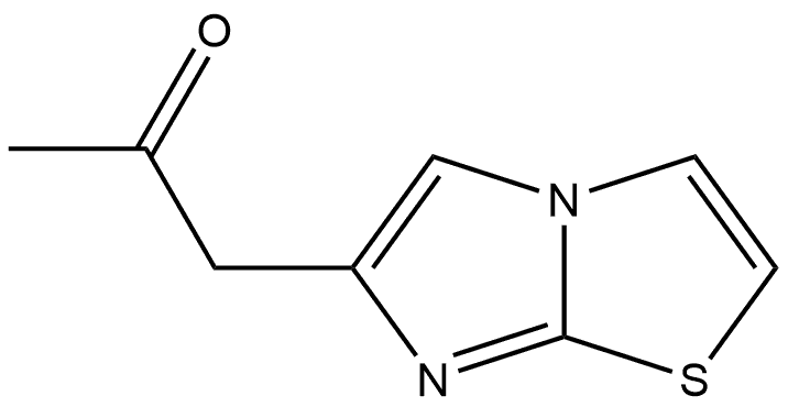 1-Imidazo[2,1-b]thiazol-6-yl-2-propanone 结构式