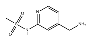 N-(4-(氨甲基)吡啶-2-基)甲磺酰胺 结构式
