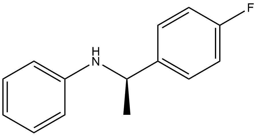 Benzenemethanamine, 4-fluoro-α-methyl-N-phenyl-, (αR)- 结构式