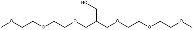 1-Propanol, 3-[2-(2-methoxyethoxy)ethoxy]-2-[[2-(2-methoxyethoxy)ethoxy]methyl]- 结构式