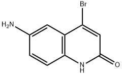 6-氨基-4-溴喹啉-2(1H)-酮 结构式