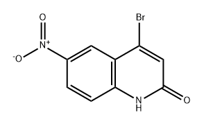 4-溴-6-硝基喹啉-2(1H)-酮 结构式