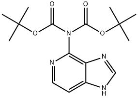 咪唑并[4,5-C]吡啶-4-基氨基双甲酸叔丁酯 结构式