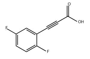 2-Propynoic acid, 3-(2,5-difluorophenyl)- 结构式