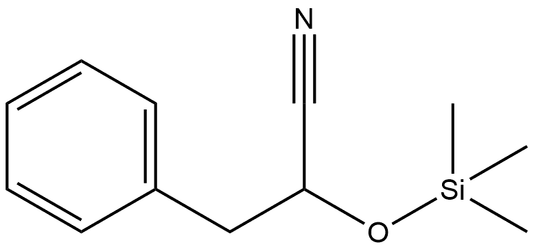 Benzenepropanenitrile, α-[(trimethylsilyl)oxy]- 结构式