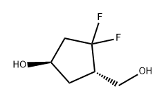 (1R,4S)-3,3-二氟-4-(羟甲基)环戊醇 结构式