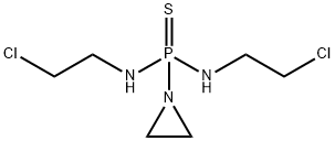 Phosphonothioic diamide, P-1-aziridinyl-N,N'-bis(2-chloroethyl)- (9CI) 结构式