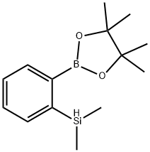 2-[2-(二甲基甲硅烷基)苯基]-4,4,5,5-四甲基-1,3,2-二氧硼烷 结构式