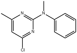 2-Pyrimidinamine, 4-chloro-N,6-dimethyl-N-phenyl- 结构式