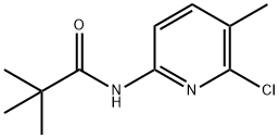 Propanamide, N-(6-chloro-5-methyl-2-pyridinyl)-2,2-dimethyl- 结构式