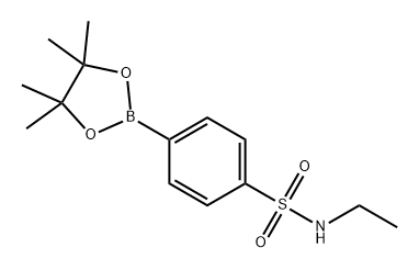 Benzenesulfonamide, N-ethyl-4-(4,4,5,5-tetramethyl-1,3,2-dioxaborolan-2-yl)- 结构式