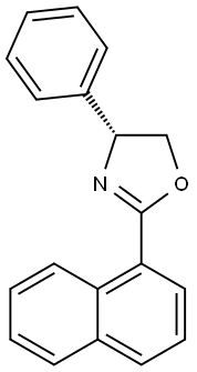 (4R)-4,5-二氢-2-(1-萘基)-4-苯基噁唑 结构式