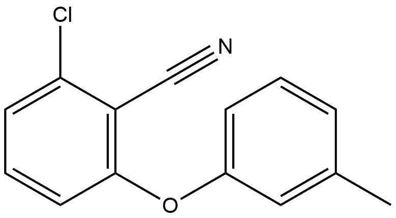 2-Chloro-6-(3-methylphenoxy)benzonitrile 结构式