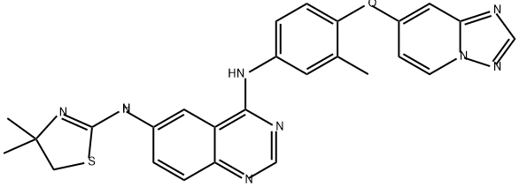 图卡替尼杂质TAZ 结构式