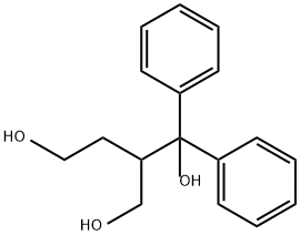 1,4-Butanediol, 2-(hydroxymethyl)-1,1-diphenyl- 结构式