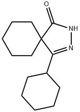 4-Cyclohexyl-2,3-diazaspiro[4.5]dec-3-en-1-one 结构式