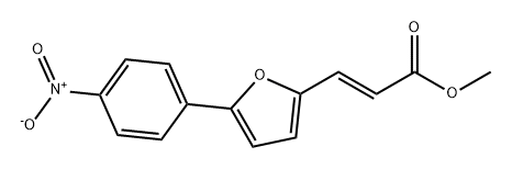 2-Propenoic acid, 3-[5-(4-nitrophenyl)-2-furanyl]-, methyl ester, (2E)- 结构式