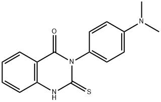 3-[4-(Dimethylamino)phenyl]-2-thioxo-2,3-dihydroquinazolin-4(1H)-one 结构式