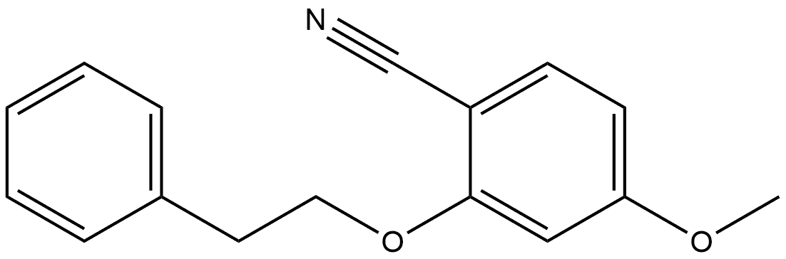 4-Methoxy-2-(2-phenylethoxy)benzonitrile 结构式