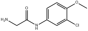 2-amino-N-(3-chloro-4-methoxyphenyl)acetamide 结构式