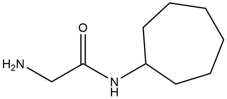 2-amino-N-cycloheptylacetamide 结构式