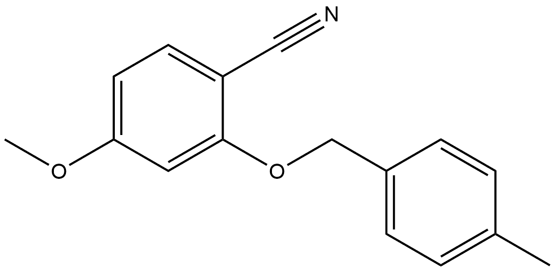 4-Methoxy-2-[(4-methylphenyl)methoxy]benzonitrile 结构式