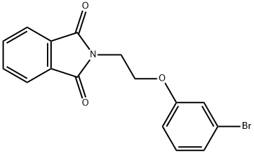 1H-Isoindole-1,3(2H)-dione, 2-[2-(3-bromophenoxy)ethyl]- 结构式