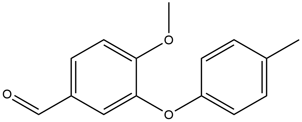 4-Methoxy-3-(4-methylphenoxy)benzaldehyde 结构式