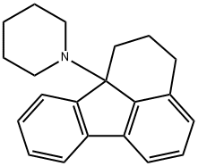 1-(5,6-dihydro-(4H)-fluoranthen-6a-yl)piperidine  结构式