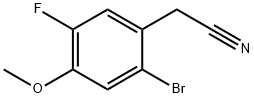 2-Bromo-5-fluoro-4-methoxyphenylacetonitrile 结构式