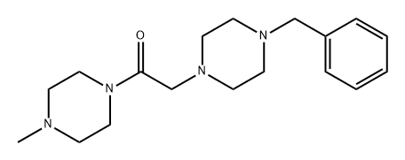 Piperazine, 1-methyl-4-[[4-(phenylmethyl)-1-piperazinyl]acetyl]- (9CI) 结构式