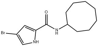 1H-Pyrrole-2-carboxamide, 4-bromo-N-cyclooctyl- 结构式