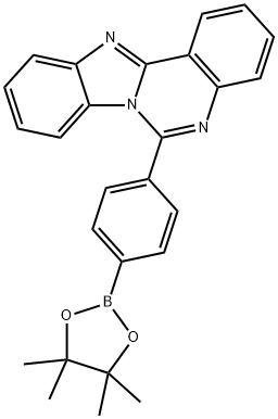 Benzimidazo[1,2-c]quinazoline, 6-[4-(4,4,5,5-tetramethyl-1,3,2-dioxaborolan-2-yl)phenyl]- 结构式