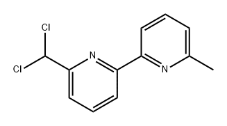 6-(二氯甲基)-6-甲基-2,2-二吡啶 结构式