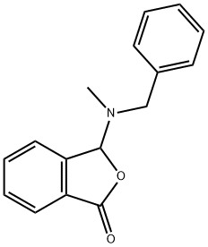 1(3H)?-?Isobenzofuranone, 3-?[methyl(phenylmethyl?)?amino]?- 结构式