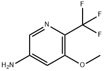 5-甲氧基-6-(三氟甲基)吡啶-3-胺 结构式
