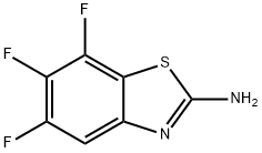 5,6,7-三氟苯并[D]噻唑-2-胺 结构式