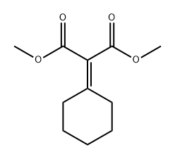 Propanedioic acid, 2-cyclohexylidene-, 1,3-dimethyl ester 结构式
