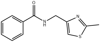 N-((2-甲基噻唑-4-基)甲基)苯甲酰胺 结构式