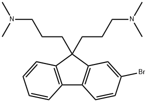 2-BROMO-N,N,N',N'-TETRAMETHYL-9H-FLUORENE-9,9-DIPROPANAMINE 结构式