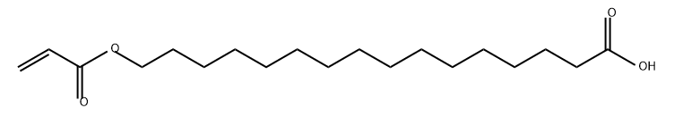 16-(丙烯酰基氧基)十六酸 结构式