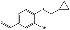 4-(环丙基甲氧基)-3-羟基苯甲醛 结构式