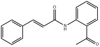 2-Propenamide, N-(2-acetylphenyl)-3-phenyl-, (2E)- 结构式