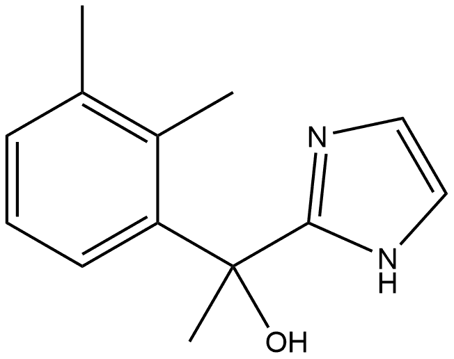 1H-Imidazole-2-methanol, α-(2,3-dimethylphenyl)-α-methyl- 结构式