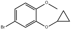 4-溴-2-环丙氧基-1-甲氧基苯 结构式